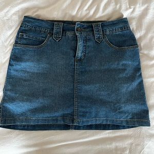 St. John's Bay Medium Wash Denim Mini Skirt